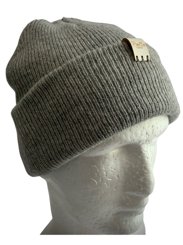 Grey Marle Knit Beanie
