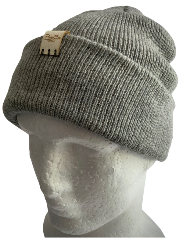 Grey Marle Knit Beanie - Image 3