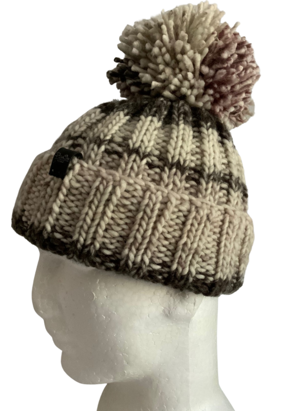 Rosy Brown Ribbed Beanie - Image 3
