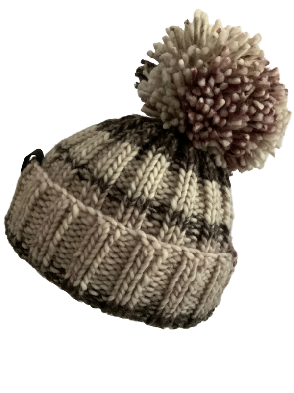 Rosy Brown Ribbed Beanie - Image 5