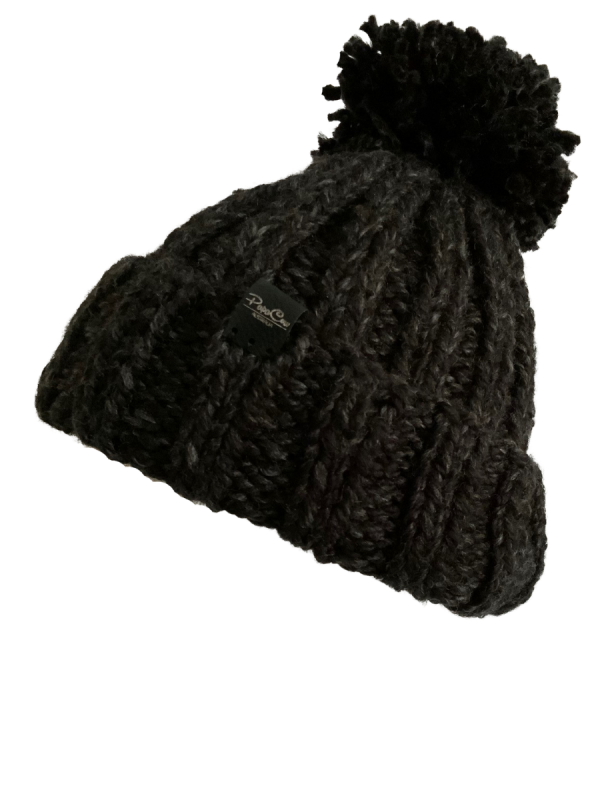 Black Canyon Pom Pom Ribbed Beanie