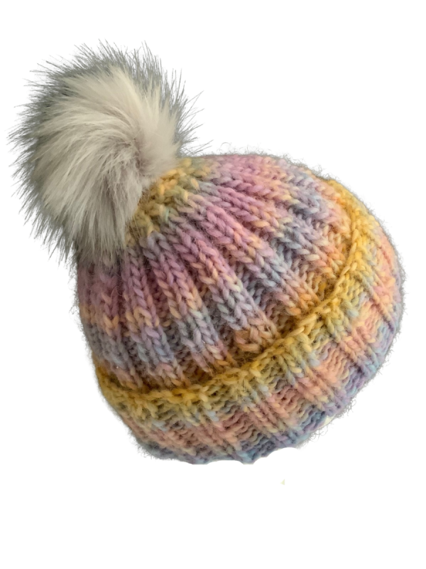 Fairy Floss Ribbed Beanie - Image 2
