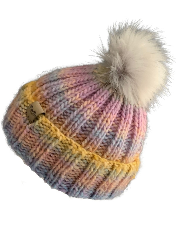 Fairy Floss Ribbed Beanie