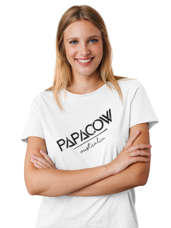 Women's Graphic T-Shirt - SMILE & WAVE BLACK - Image 4