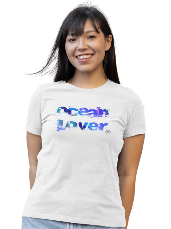 Women's Graphic T-Shirt - GLISTENING OCEAN LOVER - Image 3