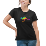 Women's Graphic T-Shirt - RAINBOW ROO - Image 3