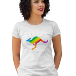 Women's Graphic T-Shirt - RAINBOW ROO - Image 5
