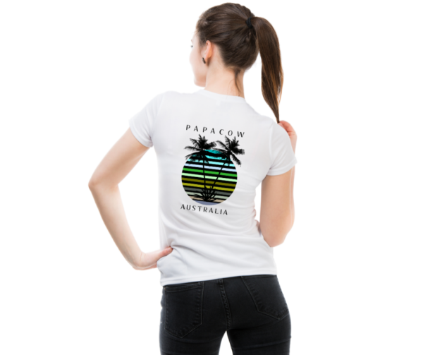 Women's Graphic T-Shirt - FRESH PALMS (back print) - Image 2