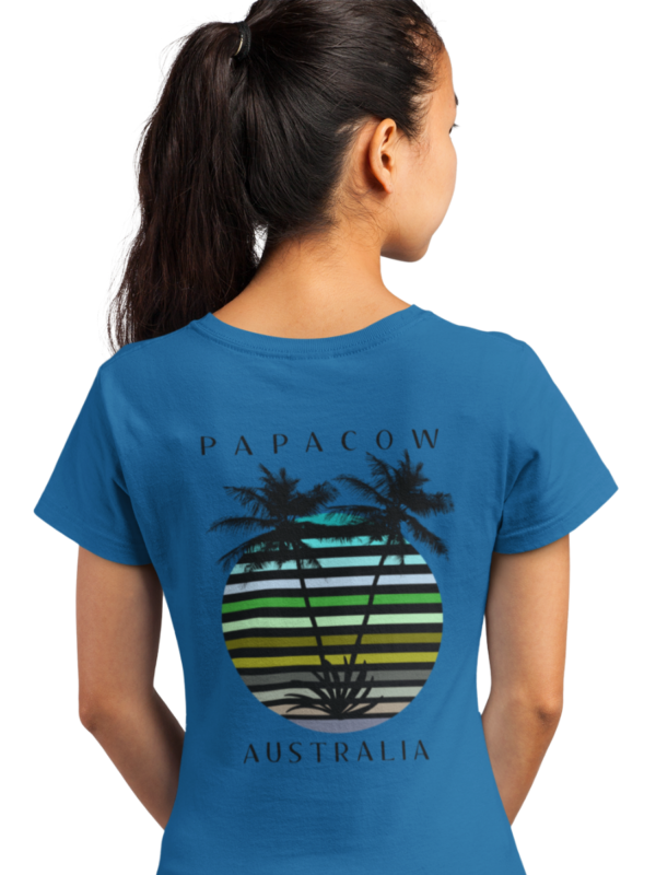 Women's Graphic T-Shirt - FRESH PALMS (back print) - Image 7