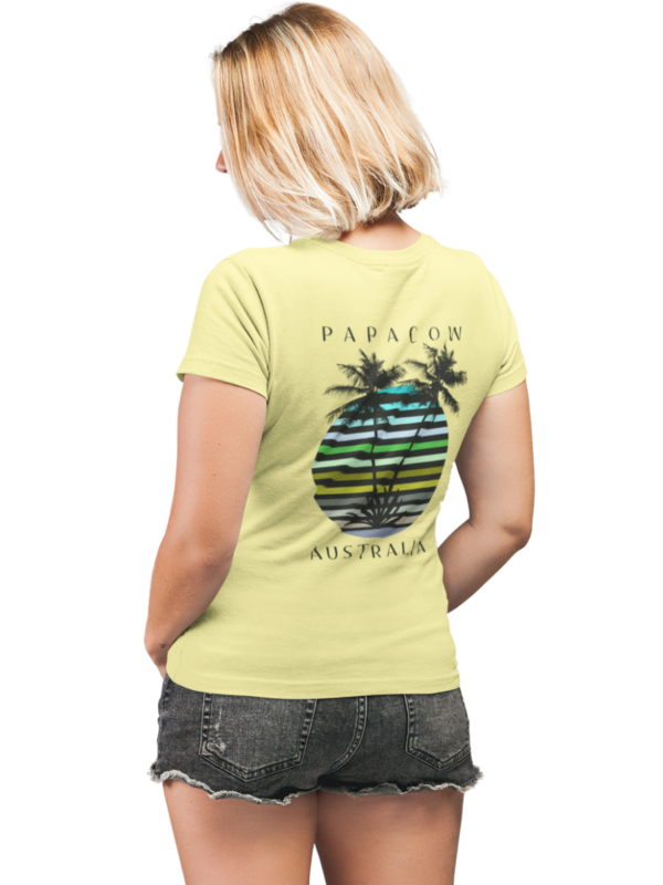 Women's Graphic T-Shirt - FRESH PALMS (back print) - Image 5