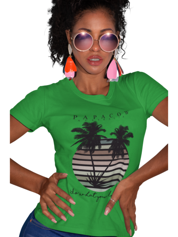 Women's Graphic T-Shirt - SULTRY PALMS - Image 6