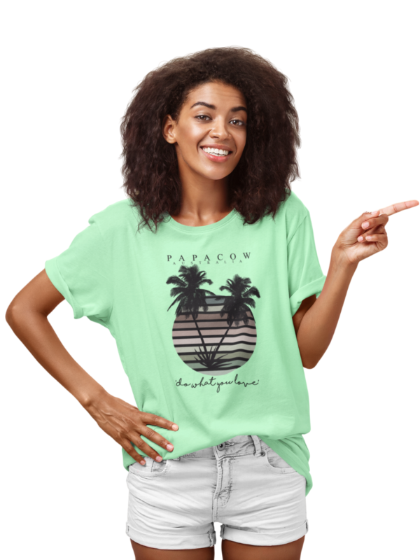 Women's Graphic T-Shirt - SULTRY PALMS - Image 4