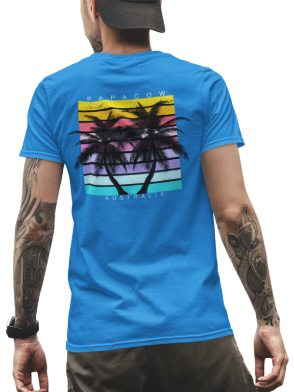 Men's Graphic T-Shirt - SUMMER PALMS (back print) - Image 8