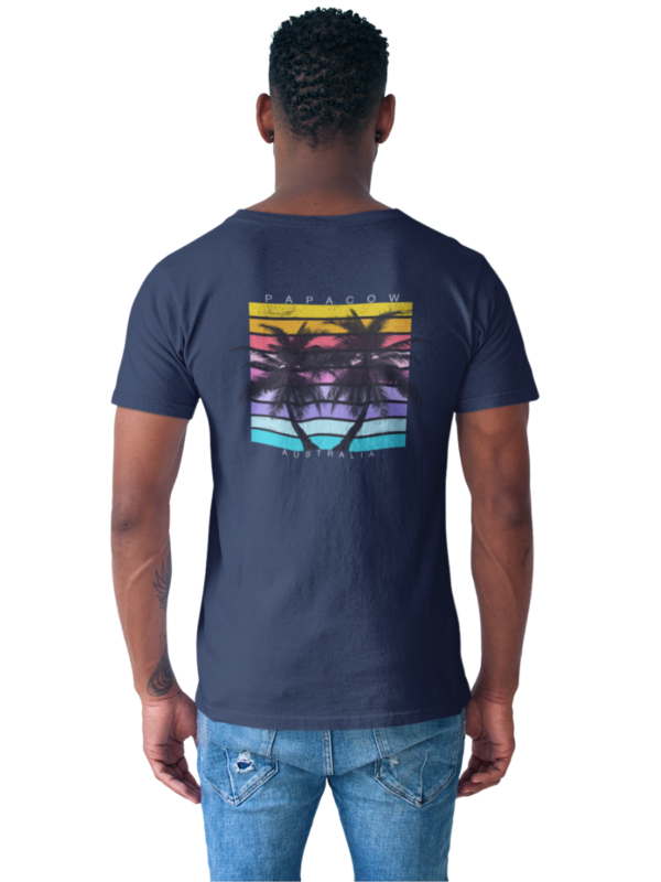 Men's Graphic T-Shirt - SUMMER PALMS (back print)