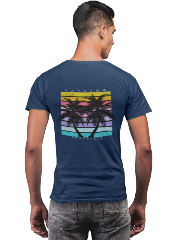 Men's Graphic T-Shirt - SUMMER PALMS (back print) - Image 2
