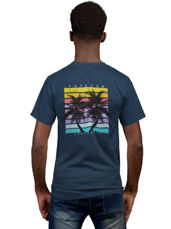 Men's Graphic T-Shirt - SUMMER PALMS (back print) - Image 4