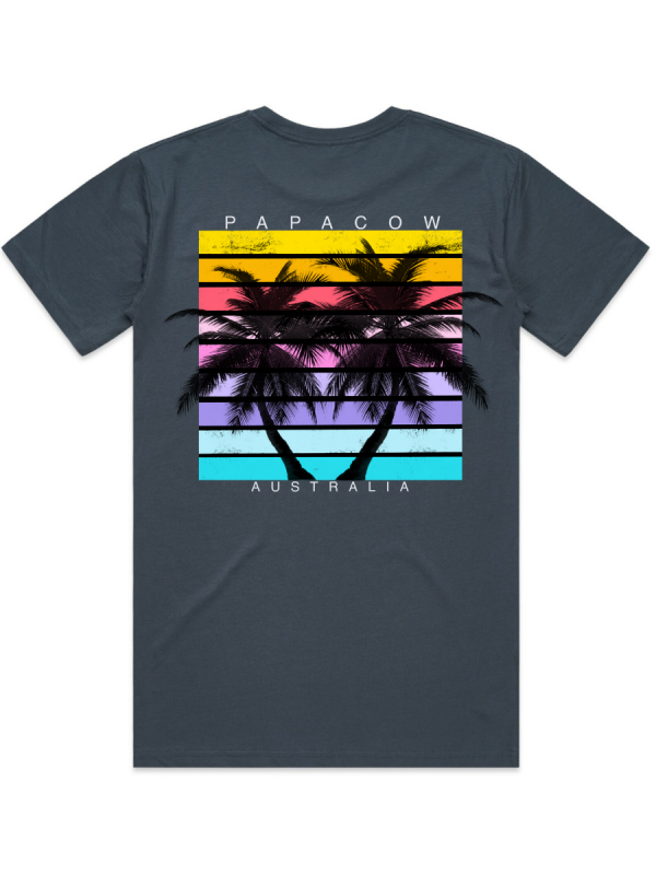 Men's Graphic T-Shirt - SUMMER PALMS (back print) - Image 3