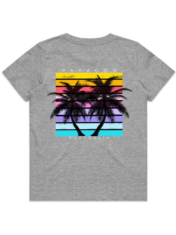 Youth T-Shirt - SUMMER PALMS (back print)