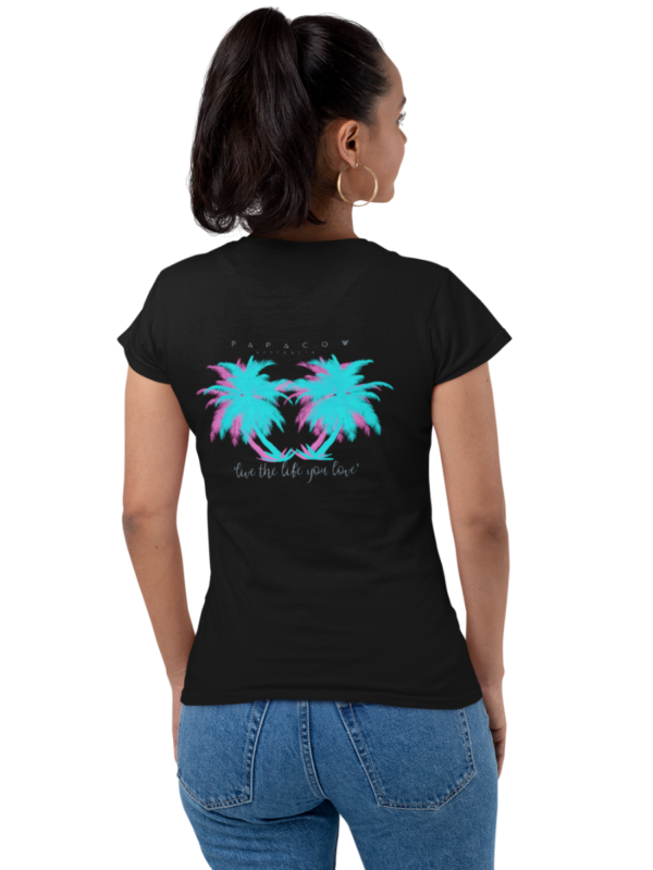 Women's Graphic T-Shirt - HEAVENLY PALMS (back print) - Image 5