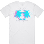 Women's Graphic T-Shirt - HEAVENLY PALMS (back print)