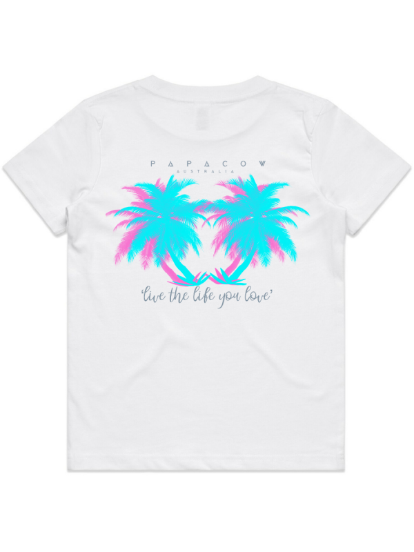 Youth T-Shirt - HEAVENLY PALMS (back print)