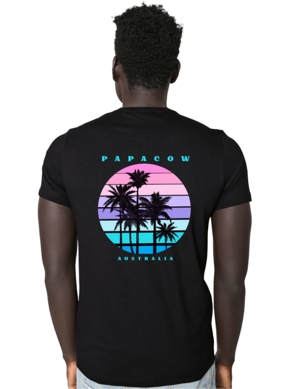 Men's Graphic T-Shirt - WINTRY PALMS (back print)