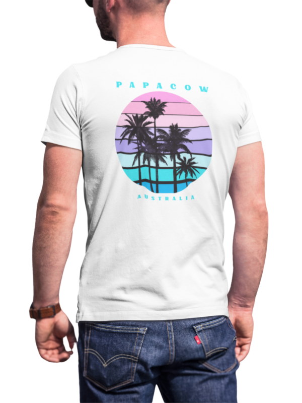 Men's Graphic T-Shirt - WINTRY PALMS (back print) - Image 4