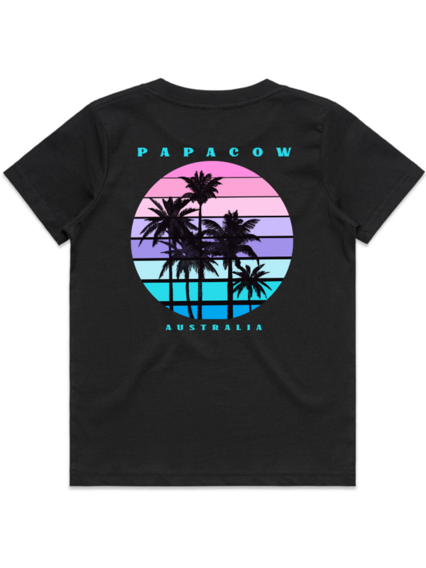 Youth T-Shirt - WINTRY PALMS (back print) - Image 3