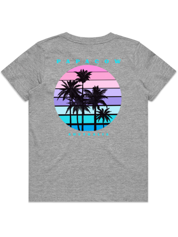 Youth T-Shirt - WINTRY PALMS (back print) - Image 5
