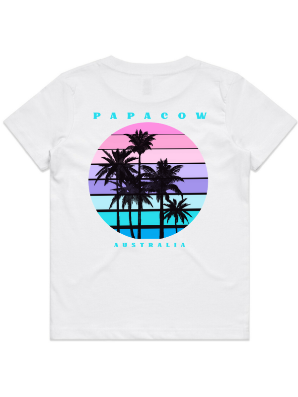 Youth T-Shirt - WINTRY PALMS (back print)