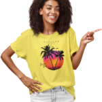 Women's Graphic T-Shirt - SCORCHING PALMS - Image 6