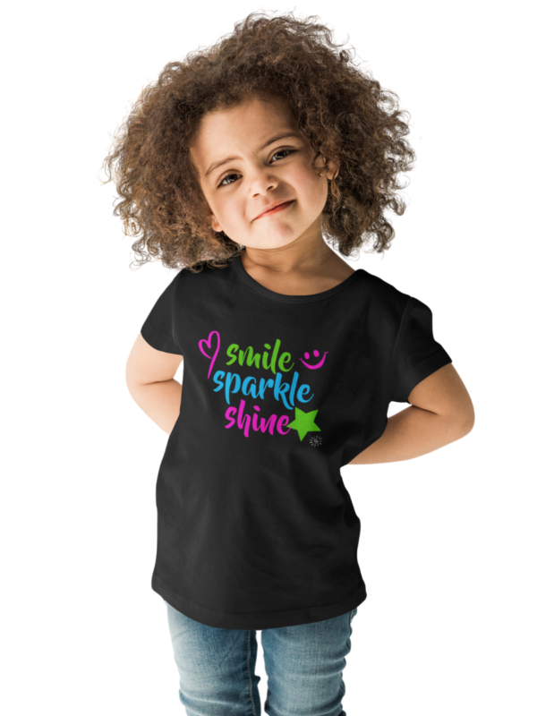 Kid's T-Shirt - SMILE SPARKLE SHINE
