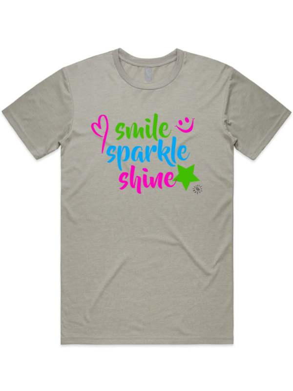 Women's Graphic T-Shirt - SMILE SPARKLE SHINE - Image 5