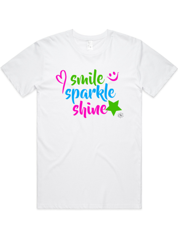Women's Graphic T-Shirt - SMILE SPARKLE SHINE - Image 2