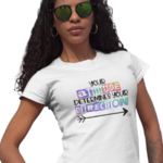 Women's Graphic T-Shirt - VIBRANT CHA CHA - Image 3