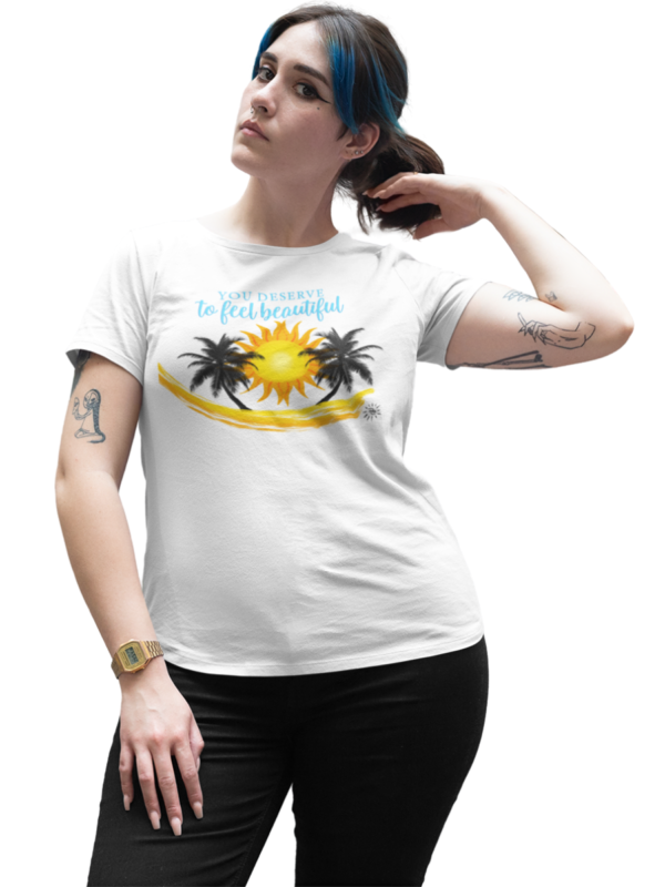 Women's Graphic T-Shirt - SANDY BEACHES - Image 4
