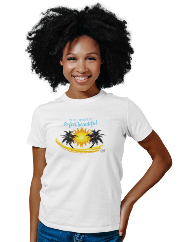 Women's Graphic T-Shirt - SANDY BEACHES - Image 3
