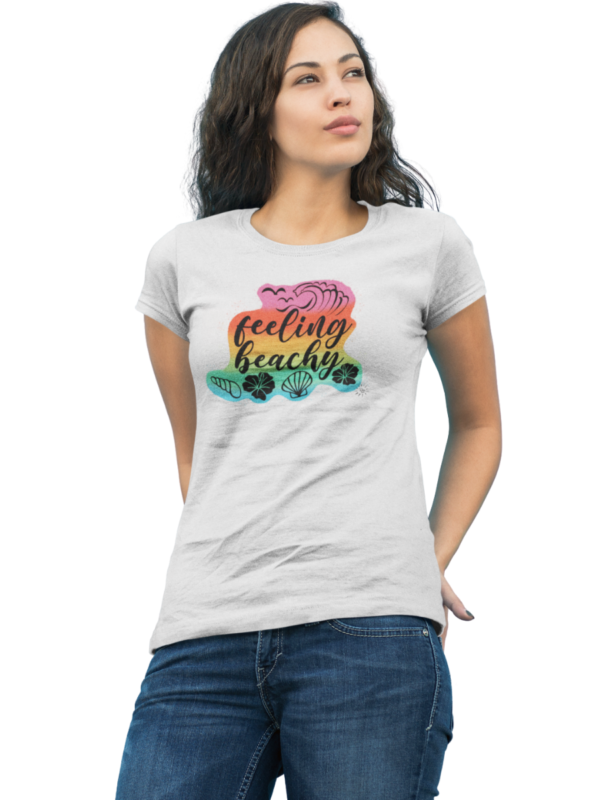Women's Graphic T-Shirt - FEELING BEACHY - Image 2