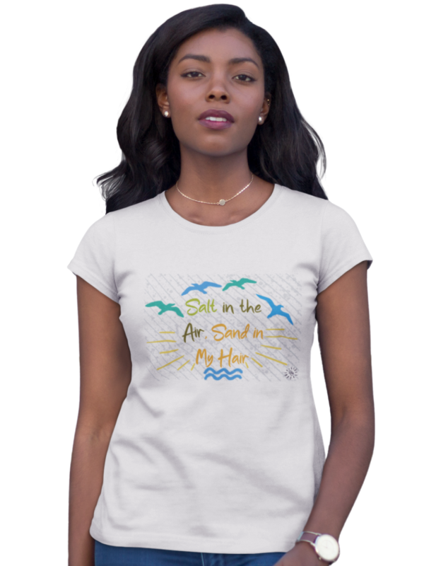 Women's Graphic T-Shirt - BEACH HAIR - Image 2