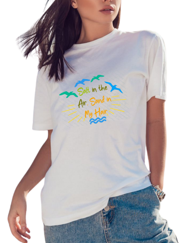 Women's Graphic T-Shirt - BEACH HAIR