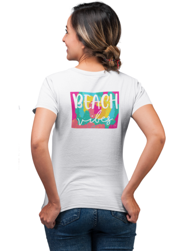 Women's Graphic T-Shirt - VIBES OF IVORY (back print)