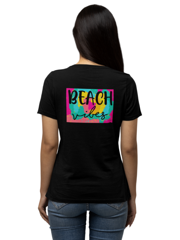 Women's Graphic T-Shirt - VIBES OF EBONY (back print) - Image 4