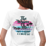 Women's Graphic T-Shirt - CALLING WAVES (back print)