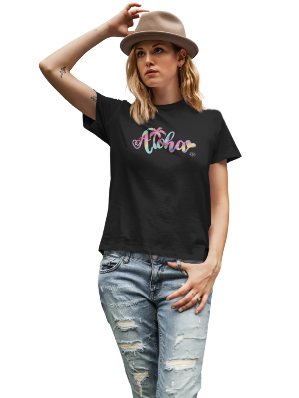 Women's Graphic T-Shirt - ALOHA ABLAZE - Image 4