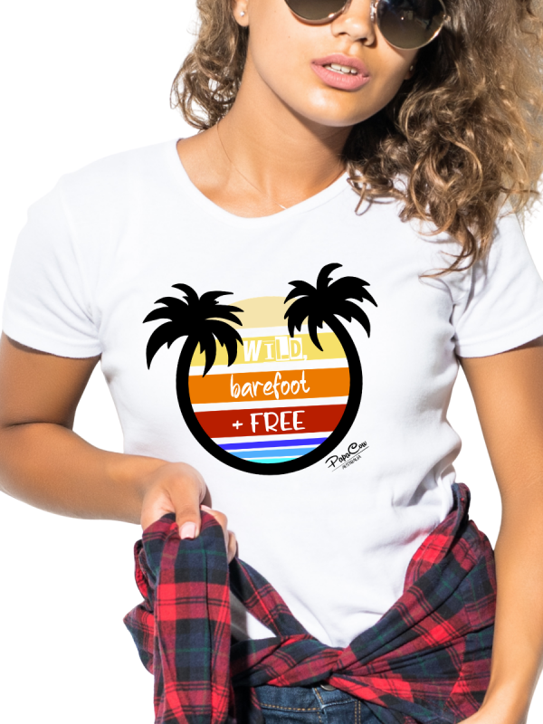 Women's Graphic T-Shirt - WILD BAREFOOT & FREE