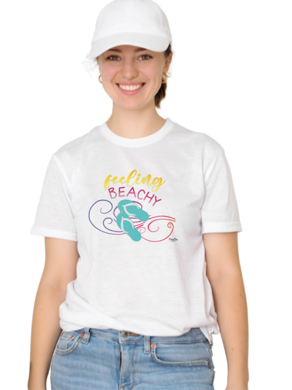 Women's Graphic T-Shirt - BEACHY KINDA FEELIN' - Image 3
