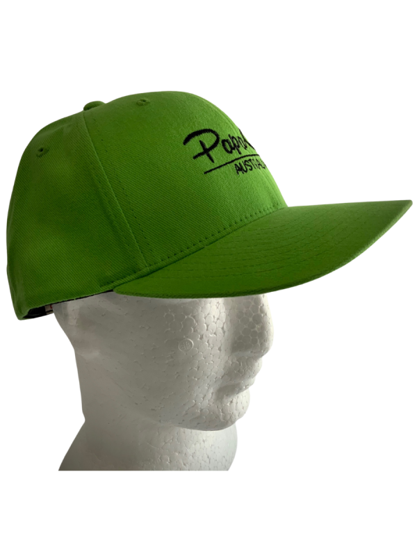 FLEXFIT Perma Curve Baseball Cap - Kiwi Green, Black Embroidery