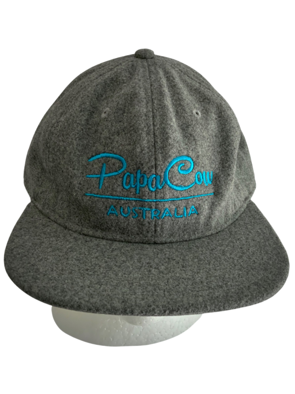 Bates Cap - Grey, Turquoise Embroidery - Image 6