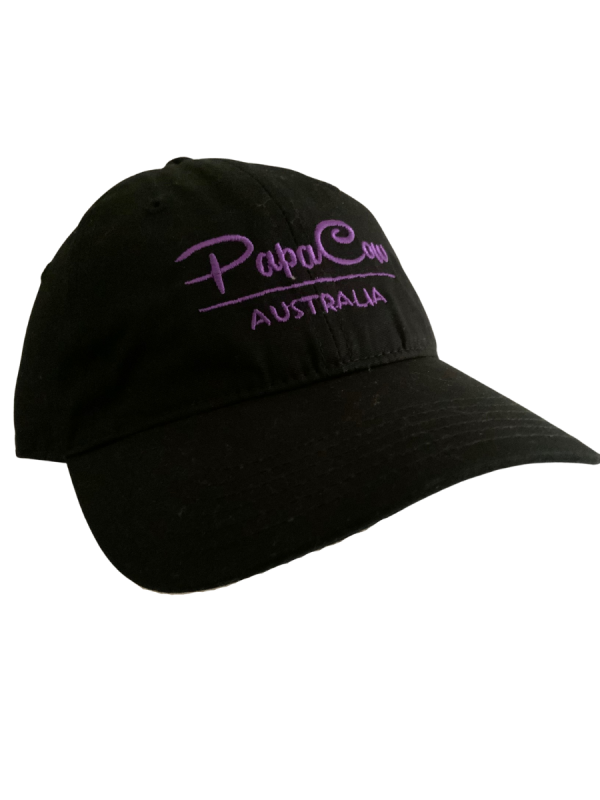 Davie Cap - Black, Purple Embroidery