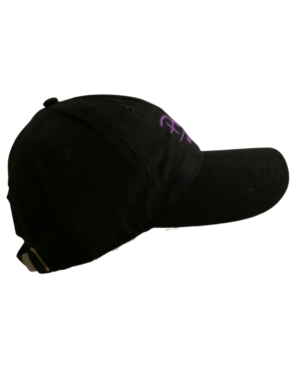Davie Cap - Black, Purple Embroidery - Image 3